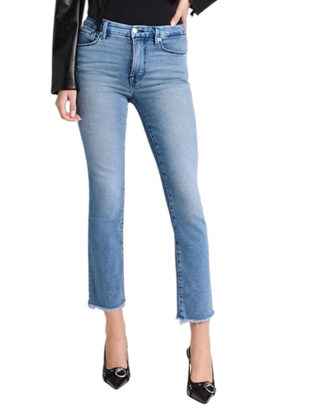 Good American | Good Straight Split Pockets Jeans | 8 / 29